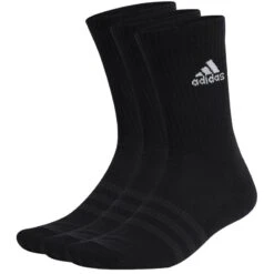 3 Paires De Chaussettes Adidas Matelassées Noir