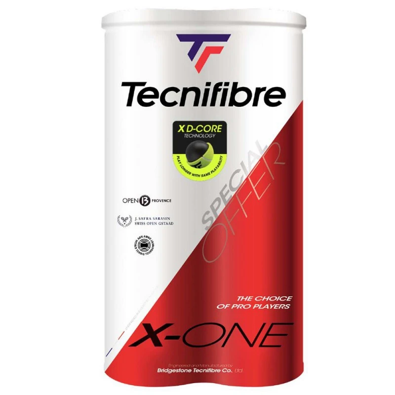Bipack De 4 Balles Tecnifibre X-ONE 3 Bipack De 4 Balles Tecnifibre X-ONE