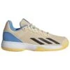 Chaussure Enfant Adidas CourtFlash Beige -Tennis-Compagnie chaussure enfant adidas courtflash beige