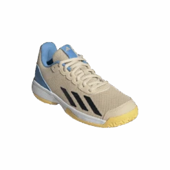 Chaussure Enfant Adidas CourtFlash Beige -Tennis-Compagnie chaussure enfant adidas courtflash beige 2