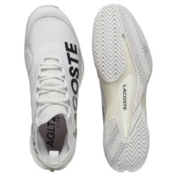 Chaussure Lacoste AG-LT25 Lite Toutes Surfaces Blanc -Tennis-Compagnie chaussure lacoste ag lt25 lite toutes surfaces blanc 4