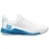 Chaussure Wilson Rush Pro 4.5 Toutes Surfaces Blanc/Bleu -Tennis-Compagnie chaussure wilson rush pro 45 toutes surfaces blanc bleu