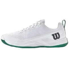 Chaussure Wilson Rush Pro 4.5 Toutes Surfaces Blanc/Vert -Tennis-Compagnie chaussure wilson rush pro 45 toutes surfaces blancvert 2
