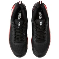 Chaussure Wilson Rush Pro 4.5 Toutes Surfaces Noir/Rouge 10 Chaussure Wilson Rush Pro 4.5 Toutes Surfaces Noir/Rouge -Tennis-Compagnie chaussure wilson rush pro 45 toutes surfaces noirrouge 2
