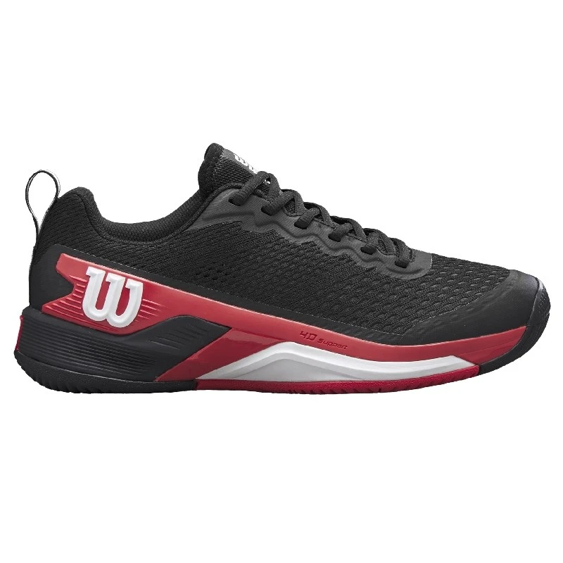 Chaussure Wilson Rush Pro 4.5 Toutes Surfaces Noir/Rouge 3 Chaussure Wilson Rush Pro 4.5 Toutes Surfaces Noir/Rouge
