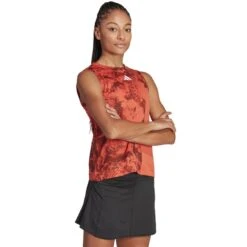 Débardeur Femme Adidas Paris HEAT.RDY Match Rouge -Tennis-Compagnie debardeur femme adidas paris heatrdy match rouge 3