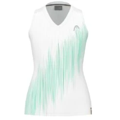 Débardeur Femme Head Performance Tank Top Blanc/Vert