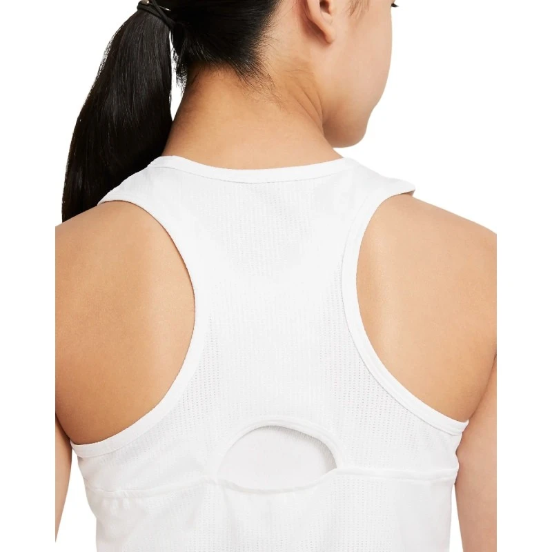 Débardeur Fille Nike Dri-FIT Victory Blanc 6 Débardeur Fille Nike Dri-FIT Victory Blanc – Image 4