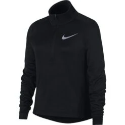 Haut Manches Longues Junior Nike Demi Zip Noir
