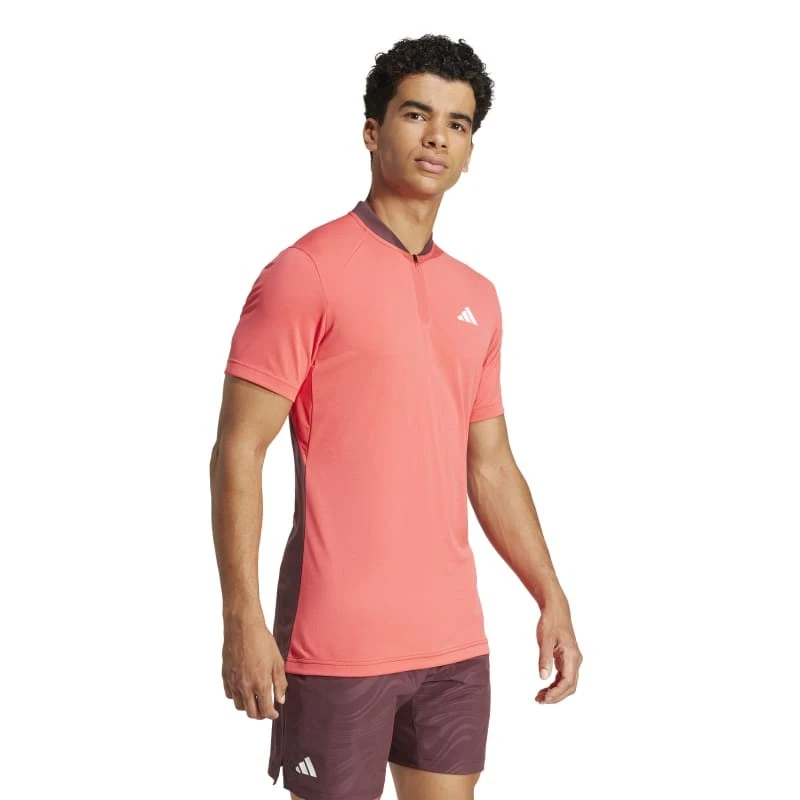 Polo Adidas Pro Climacool FreeLift Rouge 4 Polo Adidas Pro Climacool FreeLift Rouge – Image 2