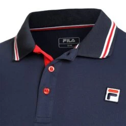 Polo Fila Piro Bleu Marine -Tennis-Compagnie polo fila piro bleu marine 2
