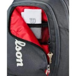 Sac à Dos Wilson Tour Noir -Tennis-Compagnie sac a dos wilson tour noir 5