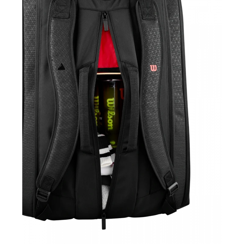 Sac Thermo Wilson Clash V3 Super Tour 15 Raquettes Noir 9 Sac Thermo Wilson Clash V3 Super Tour 15 Raquettes Noir – Image 7