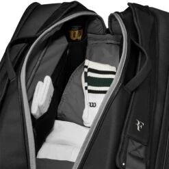 Sac Thermo Wilson RF Tournament 15 Raquettes Noir -Tennis-Compagnie sac thermo wilson rf tournament 15 raquettes noir 4