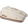 Sac Thermo Wilson Roland Garros 9 Raquettes 2025 Beige -Tennis-Compagnie sac thermo wilson roland garros 9 raquettes 2025 beige