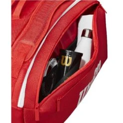 Sac Thermo Wilson Super Tour 15 Raquettes Rouge -Tennis-Compagnie sac thermo wilson super tour 15 raquettes rouge 3