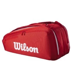 Sac Thermo Wilson Super Tour 9 Raquettes Rouge -Tennis-Compagnie sac thermo wilson super tour 9 raquettes rouge 1