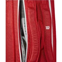 Sac Thermo Wilson Super Tour 9 Raquettes Rouge -Tennis-Compagnie sac thermo wilson super tour 9 raquettes rouge 6