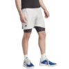Short Adidas Pro 2 En 1 New York Gris -Tennis-Compagnie short adidas pro 2 en 1 new york gris