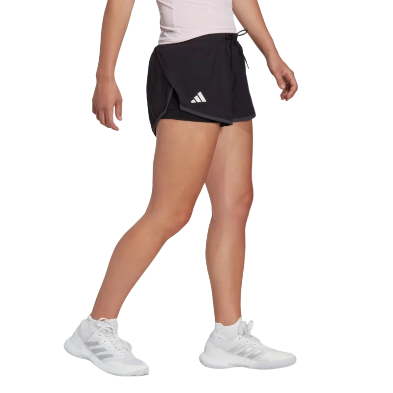 Short Femme Adidas Club Noir 5 Short Femme Adidas Club Noir – Image 3