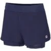 Short Fille Fila Luna 2en1 Bleu Marine -Tennis-Compagnie short fille fila luna 2en1 bleu marine