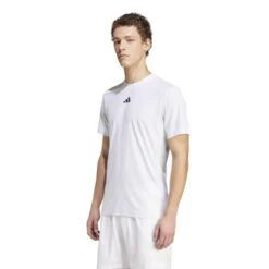 Tee-Shirt Adidas Airchill Pro Freelift Blanc -Tennis-Compagnie tee shirt adidas airchill pro freelift blanc 2