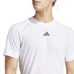 Tee-Shirt Adidas Airchill Pro Freelift Blanc -Tennis-Compagnie tee shirt adidas airchill pro freelift blanc 3