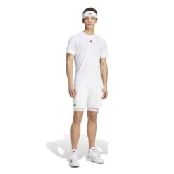 Tee-Shirt Adidas Airchill Pro Freelift Blanc -Tennis-Compagnie tee shirt adidas airchill pro freelift blanc 5
