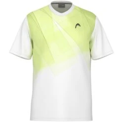 Tee-Shirt Enfant Head Topspin Blanc/Vert