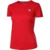 Tee-Shirt Femme Fila Leonie Rouge -Tennis-Compagnie tee shirt femme fila leonie rouge