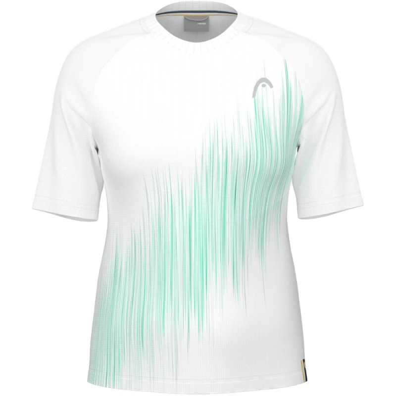 Tee-Shirt Femme Head Performance Blanc/Vert 3 Tee-Shirt Femme Head Performance Blanc/Vert