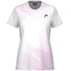 Tee-Shirt Femme Head Tie-Break Blanc/Rose