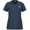 Tee-Shirt Femme Head Tie-Break Bleu Marine -Tennis-Compagnie tee shirt femme head tie break bleu marine