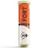 Tube De 4 Balles Dunlop Fort Terre Battue -Tennis-Compagnie tube de 4 balles dunlop fort terre battue